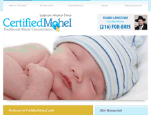 Tablet Screenshot of certifiedmohel.com